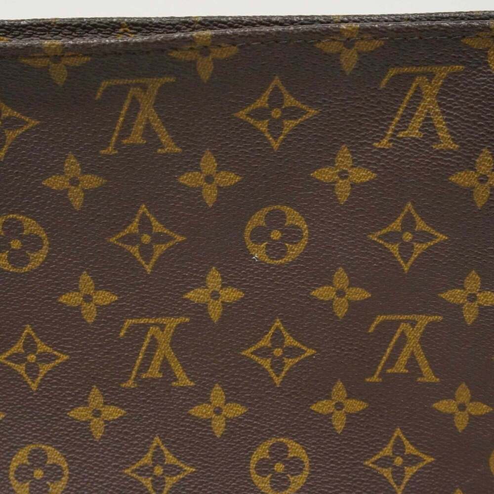 LOUIS VUITTON Authentic Brown Monogram Pochette Pouch - Picture 8 of 9